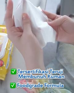 Purebb Hand & Mouth Baby Wipes 60s Food Grade - Tisu Basah Bayi | Aman Untuk Mulut Dan Tangan Bayi