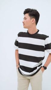 Otsky Kaos Pria Oversize Salur Biggest Polos