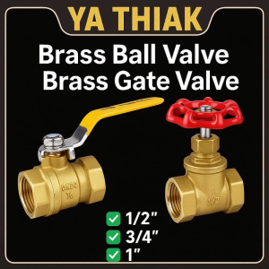Brass Ball Valve /Brass Gate Valve /Brass Ball Valve with Lock Wing – 1/2" 3/4" 1"