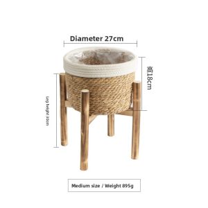 Simple Modern Floor Standing Plant Stand Balcony Support Rack Succulent Pot Display Tray Large Flower Pot Stand Living Room