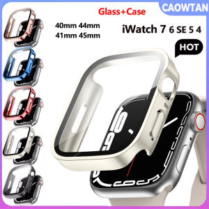 for Apple Watch 9 8 7 Series 45mm 41mm Cover Electroplated Watch Screen Protector Case 44mm 40mm For  i Watch 6 5 4 Scratch Proof