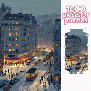 Snow Landscape Jigsaw Puzzle 500/1000/1200/2000PCS DIY Craft Hobby Relaxing Game Home Decor Gift
