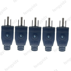US American 3 Pin Nema 5-15P AC Electrical Power Male Plug Adaptor Adapter Wire Rewireable Extension Cord Connector