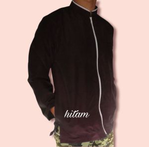 baju koko resleting lengan panjang model terbaru ditaun ini