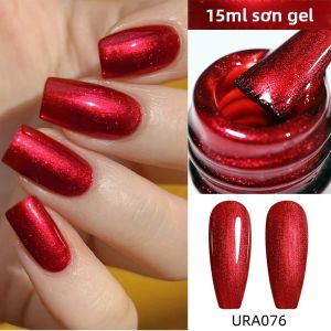 Sơn Gel Móng Tay Màu Đỏ Mùa Đông UR SUGAR 15ml Nhũ Lấp Lánh Tẩy Được Sơn Gel UV Dùng Cho Làm Móng Nghệ Thuật Tự Làm Bán Vĩnh Cửu