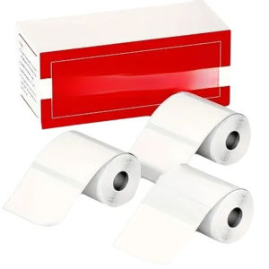 Thermal Labels Multi-Purpose White Self-Adhesive Label Paper for Phomemo M220 M110 M120 M200 M200/M220 Label Maker  3 Rolls