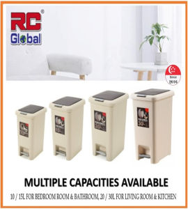 RC-Global Trash Bin / Waste Bin / Dustbin / dustbin / Rubbish Bin with Lid /  Suit to Bathroom Kitchen Office Canteen Pantry  & Food Court etc.. Rc Global Dustbin Ray Trash - Lazada