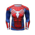 Quick Dry Elastic Fitness Clothing Long Sleeve Spiderman Venom Suit Men's Training Shirt Breathable Moisture Wicking Running Gym Workout Training Wear. 