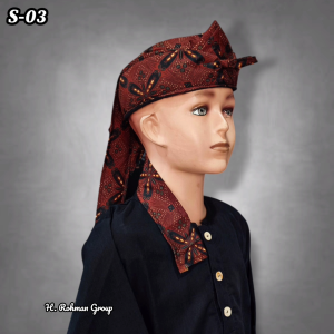 Iket Blangkon Batik Anak Praktis Siap Pakai Sunda Jawa Bali