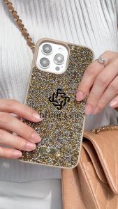 Bling & Co เคส สี Amber Gold สำหรับ iPhone 16 11 12 13 14 15 Plus Pro Max ลายกลิตเตอร์ กากเพชร วิบวับ วัสดุแข็งแรง Sparking premium case กันกระแทกดีเยี่ยม // PSP2-GO