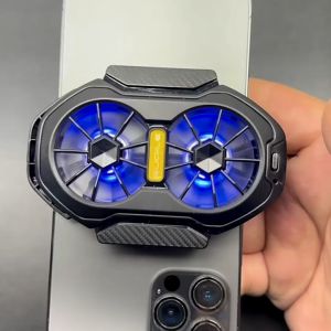 Phone Cooler for Gaming Cooler Dual Fan for Phone USB Phone Cooling Fan Mobile Phone Cooler Phone Fan Accessories Penyejuk Telefon Bimbit kipas phone sejuk kipas fon 手机散热器制冷器