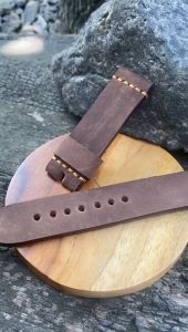 Tali Jam Tangan Kulit Sapi Asli Crazy Hirse Warna Coklat Garansi 1 Tahun