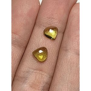 130- CẶP ĐÁ PERIDOT (THIÊN NHIÊN) LÀM bông