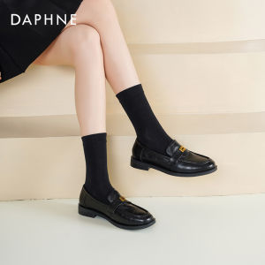 Daphne | Loafer Shoes Thick Sole Easy On/Off Style Black