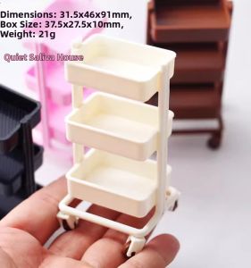 DIY | Kids Pretend Play Accessories Mini Furniture Models DIY Scene Miniatures Cart Organizer