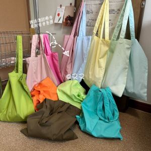 Linen Cotton Tote Bag Single Shoulder Summer Thin Hanging Sense Commuting Shopping Bag Korean Style Simple Class Shopping Cloth Bag