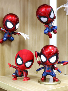 Jiaxun | Spider Man Hero Return Q Version Figure Avengers Iron Man Car Decoration