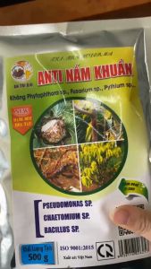 ANTI NẤM KHUẨN phòng trừ và ngăn ngừa bệnh thối rễ vàng lá héo rủ héo tươi.... gói 500g