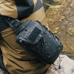 Outdoor Camouflage Sling Chest Bag Waterproof Large Capacity Crossbody Backpack for Hiking Cycling