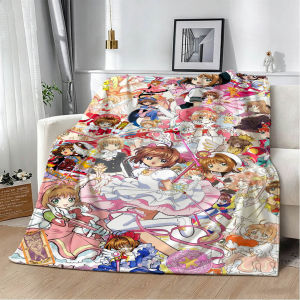 Bandai | 3D S-Sakura k-Kino cCardcaptor S-Sakura‌ Flannel Blanket Soft Throw Blanket Art For Home Decor Bedroom Bed Sofa Picnic Fans Gift