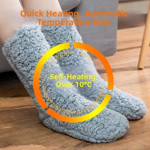 Adult Thermal Sleep Socks Coral Fleece