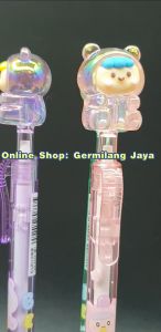 SPARROW Pen Silikon / Silicone Pen / Pen Karakter Lucu Cantik GUMMY BEAR CRYSTAL (7737)