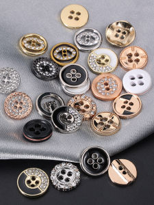 Áo Sơ Mi Nam Nữ Cúc Khâu Tay Đính Đá Hai Mắt Bốn Mắt Hình Tròn Cúc Kim Loại Cao Cấp Áo Khoác Cardigan DENIM CÚC