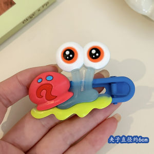 Kẹp Tóc SpongeBob SquarePants Mới 2024 Dành Cho Trẻ Em Kẹp Tóc Hình Mặt Trăng Kẹp Tóc Phía Sau Đầu Phụ Kiện Tóc Dễ Thương Cho Bé Gái