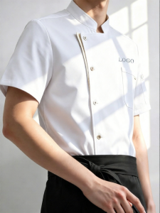 High-end Customized Short-sleeved Logo Printing Chefs Jacket