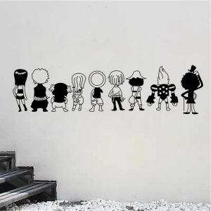 Creative Wall Decals Home Decor Wall Stickers Bedroom Study Room PVC Material Anime Theme Modern Style Waterproof Wall Mural