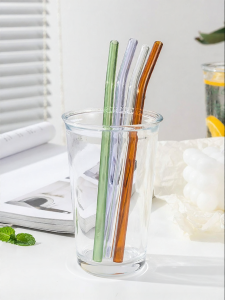 CAROTE | Non-disposable Heat Resistant Pregnant Women Suitable Bendable Transparent Lipstick-proof Glass Straw