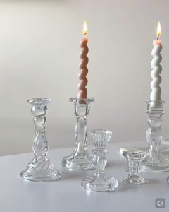 ที่วางเทียนแก้วทรงสูง เชิงเทียนแก้วคริสตัลทรงสูง ที่วางเทียนหอม เทียนไข 3883388440914092 4180