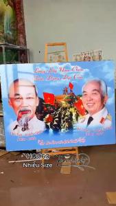 Ảnh bác Hồ treo tường Hình bác Hồ Tranh treo tường Bác Hồ Bác Giáp đồng bào cả nước HQC63