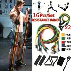 COD 13pcs Set Fitness Rope Resistance Band Latex Stretching Expander  Gym Power Resistance Bands Premium Resistance Bands Tali Stretching Resistance Band Pilates Yoga Fitnes