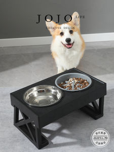 จักรพรรดินี JOJOS L. PD. จานอาหารสัตว์เลี้ยงสูงพื้นแบบตั้งได้สำหรับการให้อาหารและน้ำสำหรับสุนัขและแมว