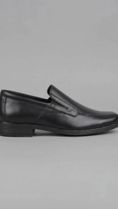 Otto 31700056 Alesandro Boys Slip On Genuine Leather Black Shoes