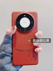 Ultra-Thin Genuine Leather Phone Case for Huawei Mate80Pro M50Pro M60Pro Full Protection Anti-Fall Business Style Mens Model