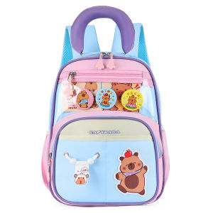 Ultra-Light Breathable Waterproof Backpack for Primary One And Two Students Boys And Girls Spine Protection Childrens Bag