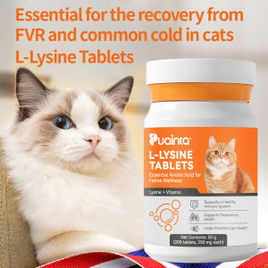 [In Stock] PUAINTA Cat L-Lysine for Cat Cold Sneezing Runny Nose Against FVR Cat Supplement Tablets Booster Immune System Vitamins Supplement 200pcs