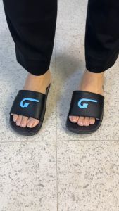 Cogen Sendal Slide Pria Sandal Slop Phylon Sol Signage Collection - Blue