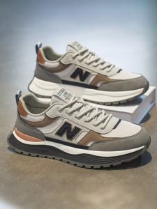 AGAM Mens Running Shoes Winter New Anti-Slip Soft Bottom Casual Heightening Dad Trendy Shoes Breathable Comfortable Sportswear