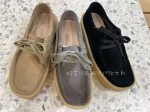 MarieETOILE Dongda Gate Spring New Thick Bottom Anti-Slip Pure Color Cowhide Kangaroo Shoes Roman Style Flatform Pumps