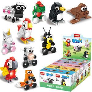 Chinese Building Blocks Educational Assembled Toys Boys Small Particles Animals Girls Boxed Puzzles Kindergarten Children Gifts