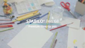 STABILO Premium Fibre-Tip Pen - Pen 68 brush Wallet of 24 Pens in 19 Assorted Colours with dry-out protection