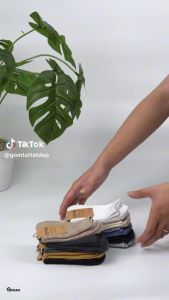 Set 10 đôi tất cổ cao nam nữ trơn màu GOMTAT chất liệu cotton co giãn mềm mại hút ẩm thoáng khí- TCC-KOL-1303-CB10