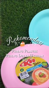 Piring Delia KH Ukuran 8 /  Piring Makan Plastik/ Piring Plastik FoodGrade (RANDOM)