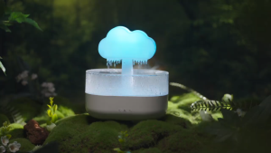 Rain Cloud Night Light Humidifier With Raining Water Drop Sound And 7 Color Led Light Essential Oil Diffuser Aromatherap