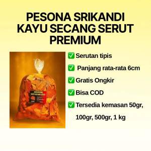 Pesona Srikandi Kayu Secang Serut 1 kg Premium