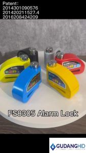 Alarm Disc Lock Gembok Kunci Rem Cakram Alarm Gembok Motor Anti Maling