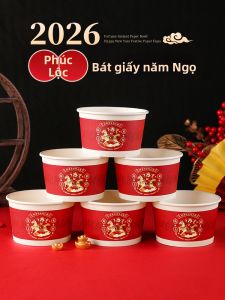TAFUMAN | Bát Ăn Cơm Đỏ Dùng Một Lần Chất Lượng Thực Phẩm